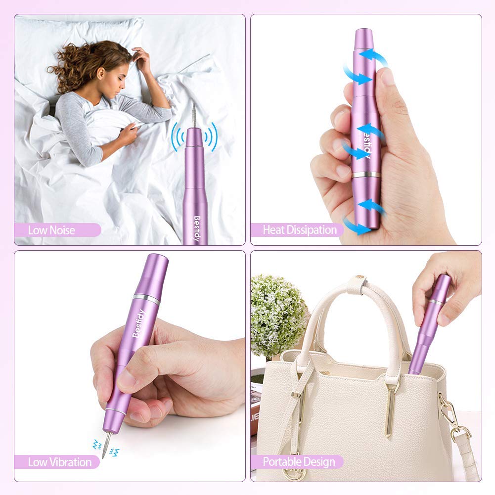MAYCREATE Nail Drill Machine Professional, 20000rpm Adjustable Electric Nail Filer Machine with 22pcs Accessories, Portable Manicure Pedicure Kit for Women, Nail Salon, Acrylic Gels Callus Removal MAYCREATE Nail Drill Machine Professional, 20000rpm Adjustable Electric Nail Filer Machine with 22pcs Accessories, Portable Manicure Pedicure Kit for Women, Nail Salon, Acrylic Gels Callus Removal